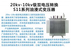  20kv-10kv级双电压转换S11系列油浸式变压器